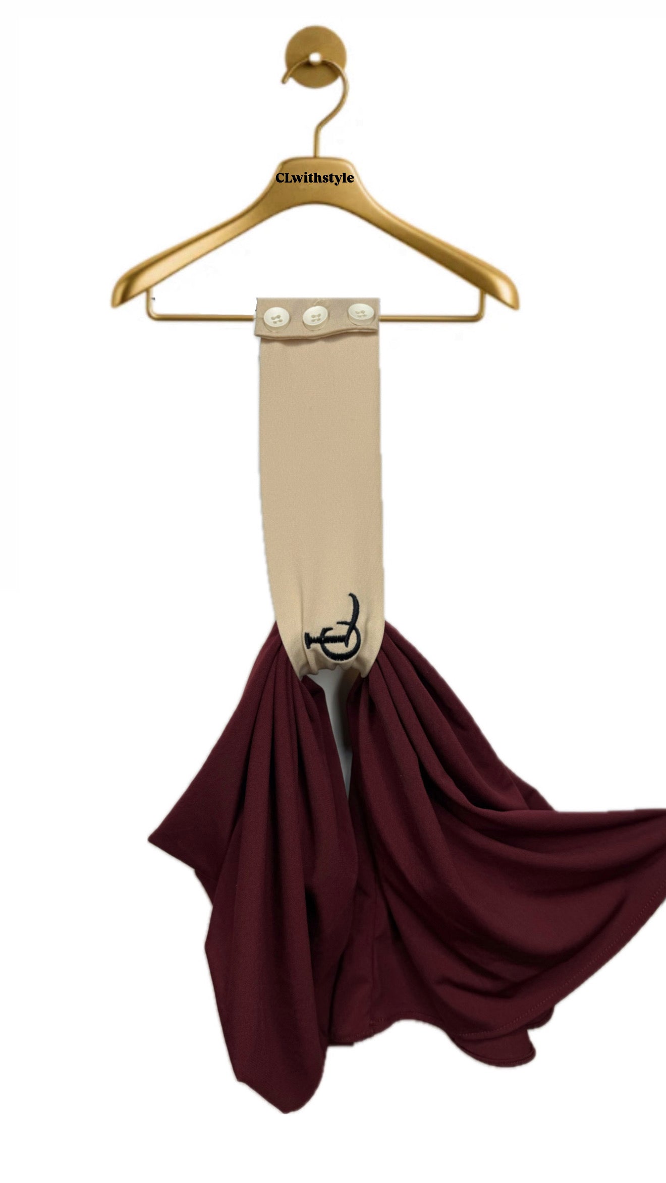 Instant Hijab Burgundy